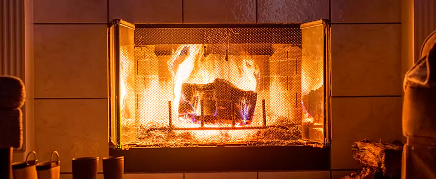 Mendota Hearth Landscape Fireplace Installation in Brighton, Colorado