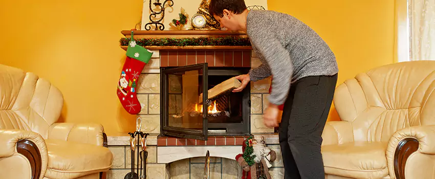 Rusted Metal Fireplace Restoration in Brighton, Colorado